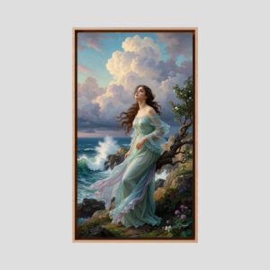 Leinwandbild: Sehnsucht am Ozeanwind – Kunstwerk für modernes Wohnen